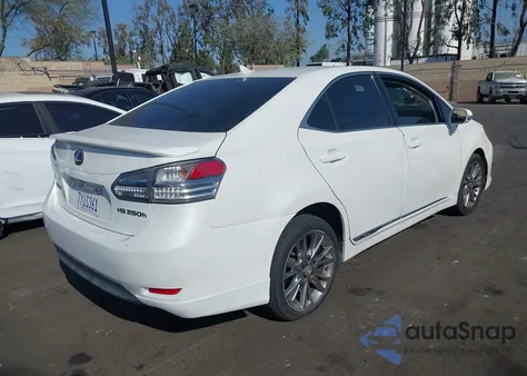 2010 Lexus Hs 250H z USA, uszkodzony, nr VIN JTHBB1BA0A2003189
